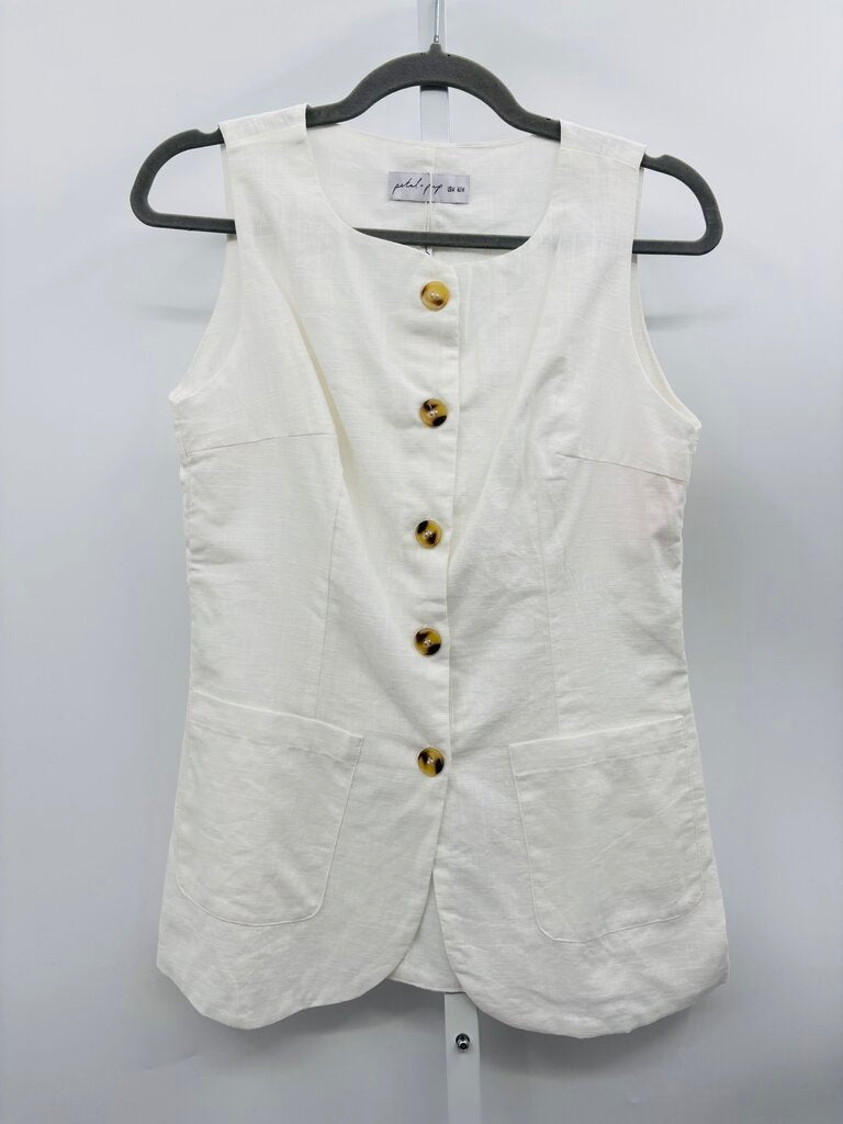 Petal + Pup Vest White M