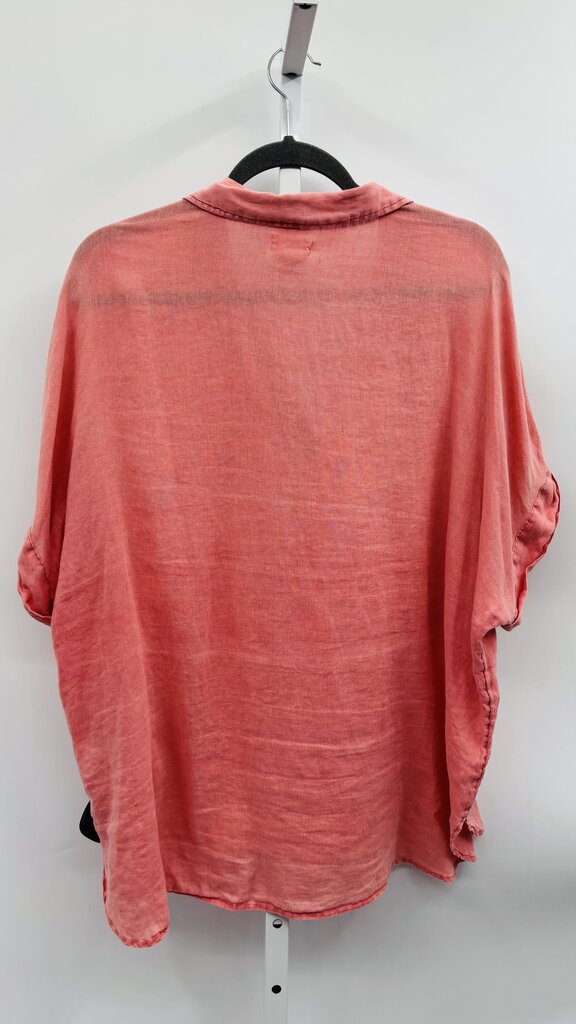 Nicole Miller Top Peach Red XL