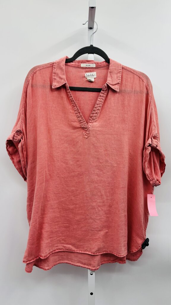 Nicole Miller Top Peach Red XL