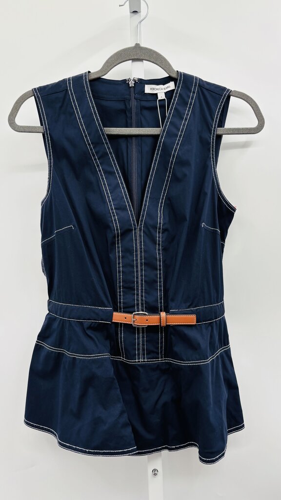 Veronica Beard Top Navy 8
