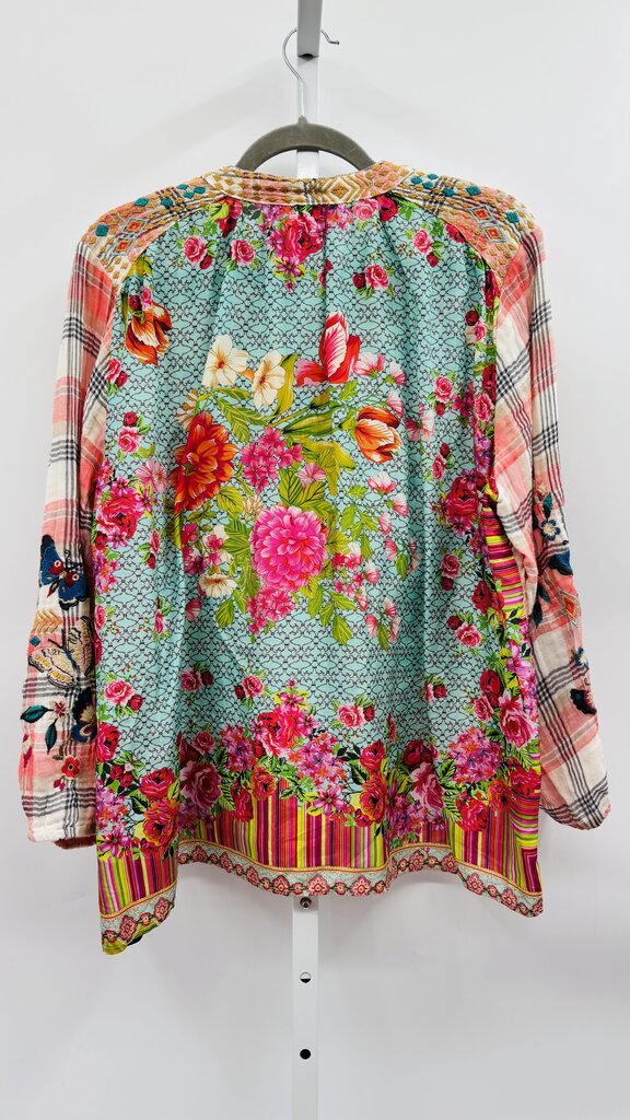 Johnny Was Workshop Blouse Pink L