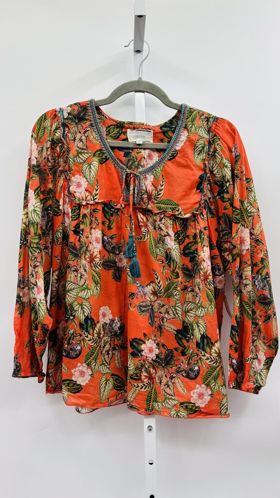 Johnny Was Workshop Blouse Orange M