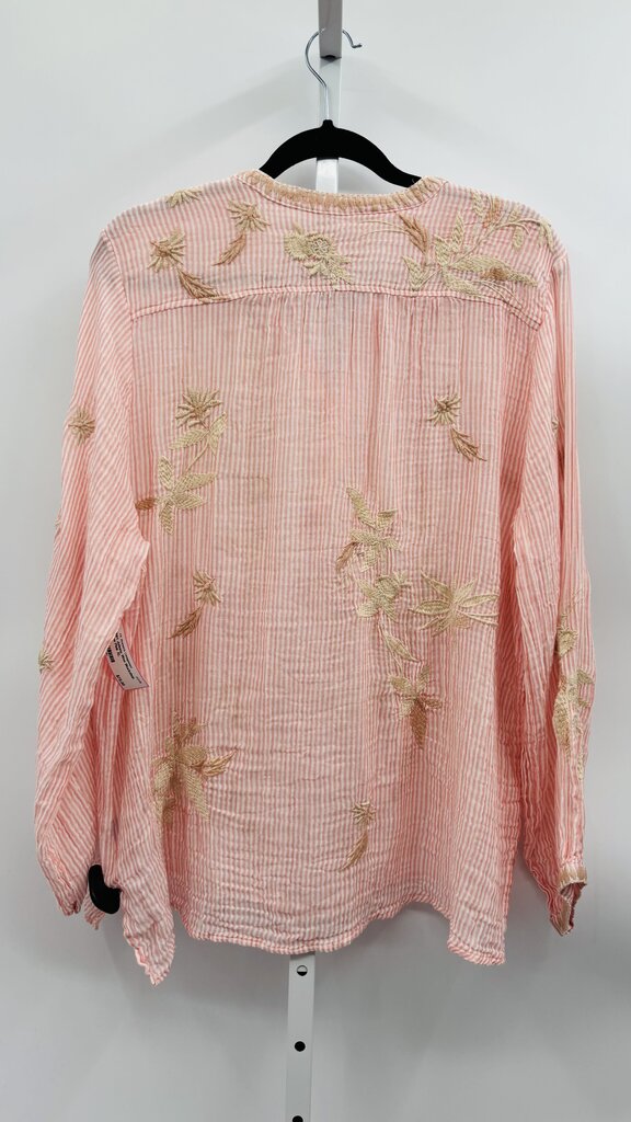 Johnny Was Workshop Shirt Pink XL