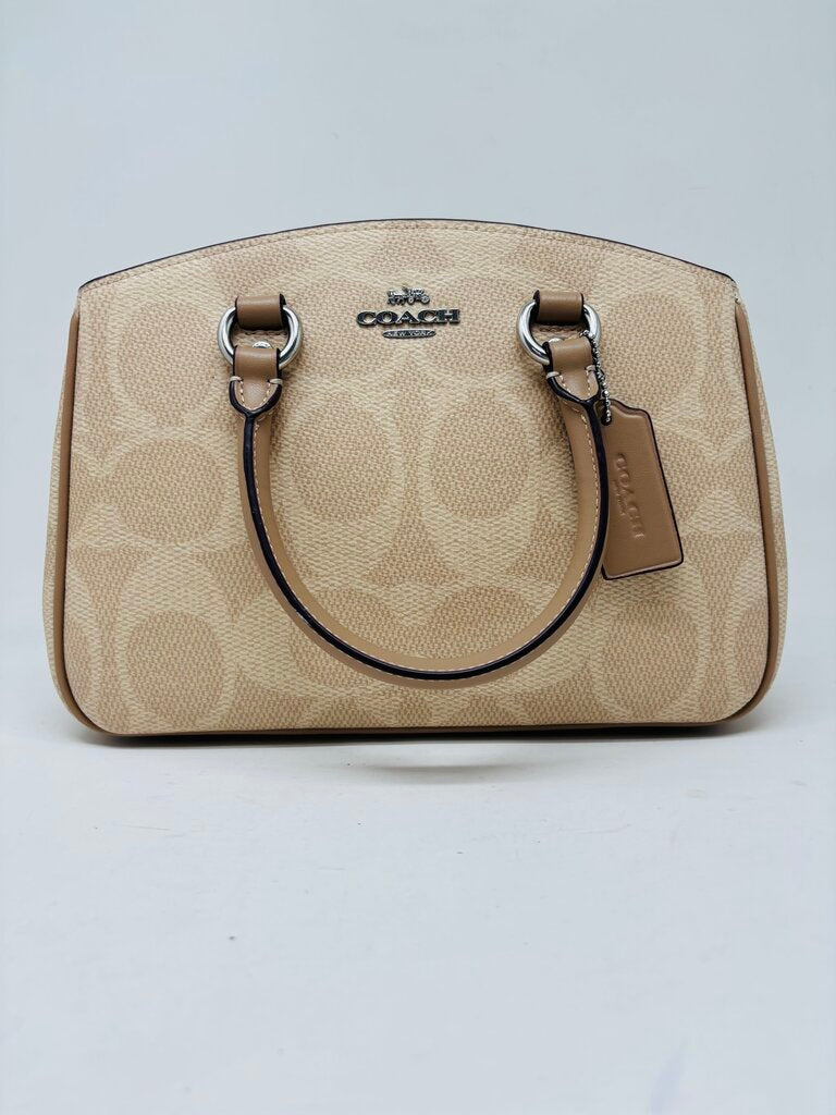 Coach Crossbody Bag Beige Signature