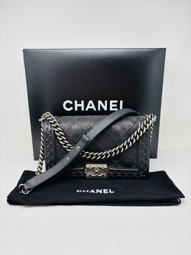 Chanel LUXURY HANDBAGS Black Caviar