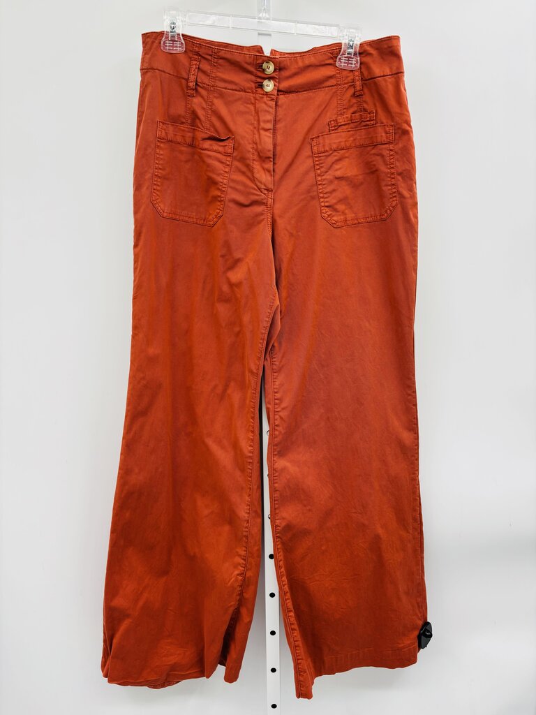 Maeve Pants Wide Leg Red 10
