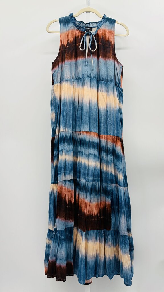 Tribal Maxi Dress Blue S