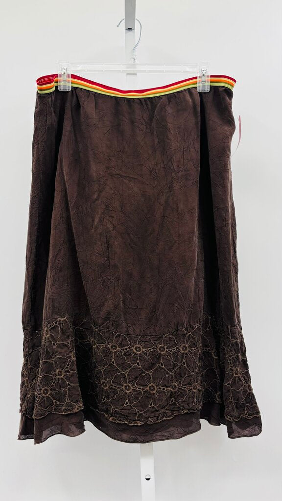 Johnny Was Skirt Brown L