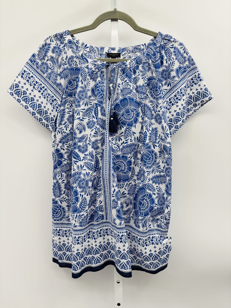 Talbots Top Plus Blue 1X