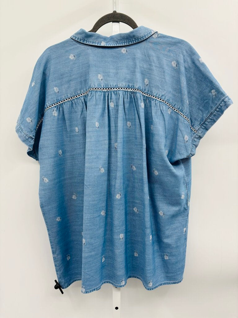 J. Jill Shirt Plus Denim 2X