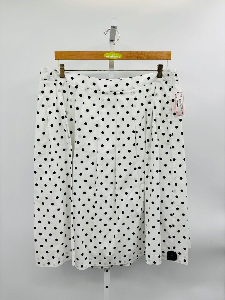 Talbots Skirt Plus Midi White 20W