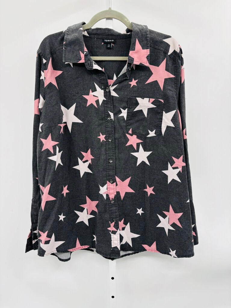 Torrid Shirt Plus Black 2X