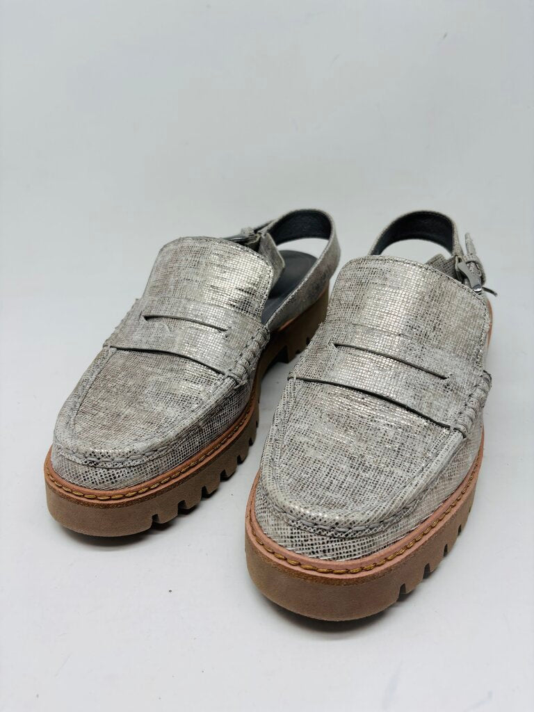 Donald J. Pliner Loafers Silver 9