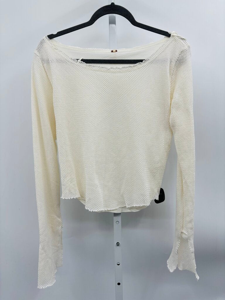 Free People Top White L