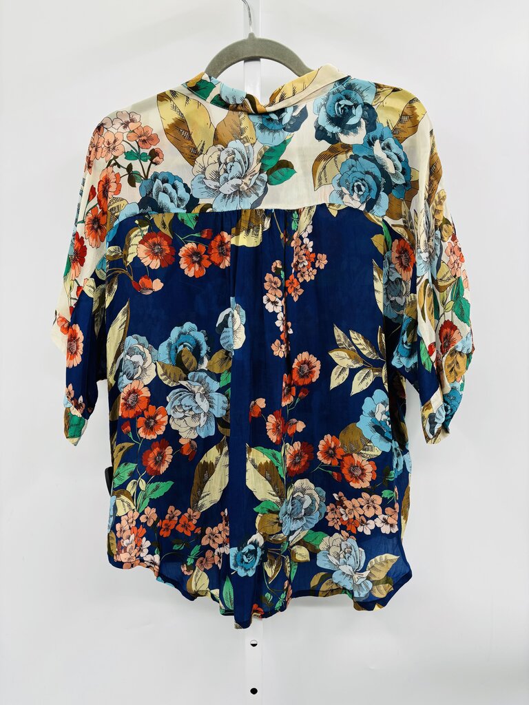 Johnny Was Blouse Navy M