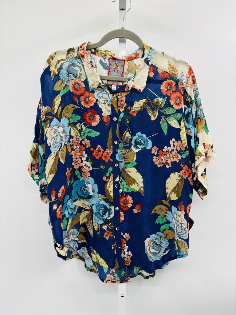 Johnny Was Blouse Navy M