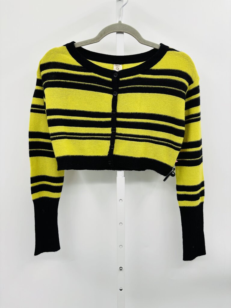 Qi Cashmere Cardigan Yellow M