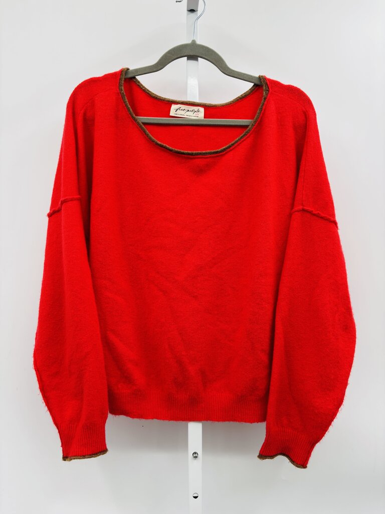 Free People Sweater Red M