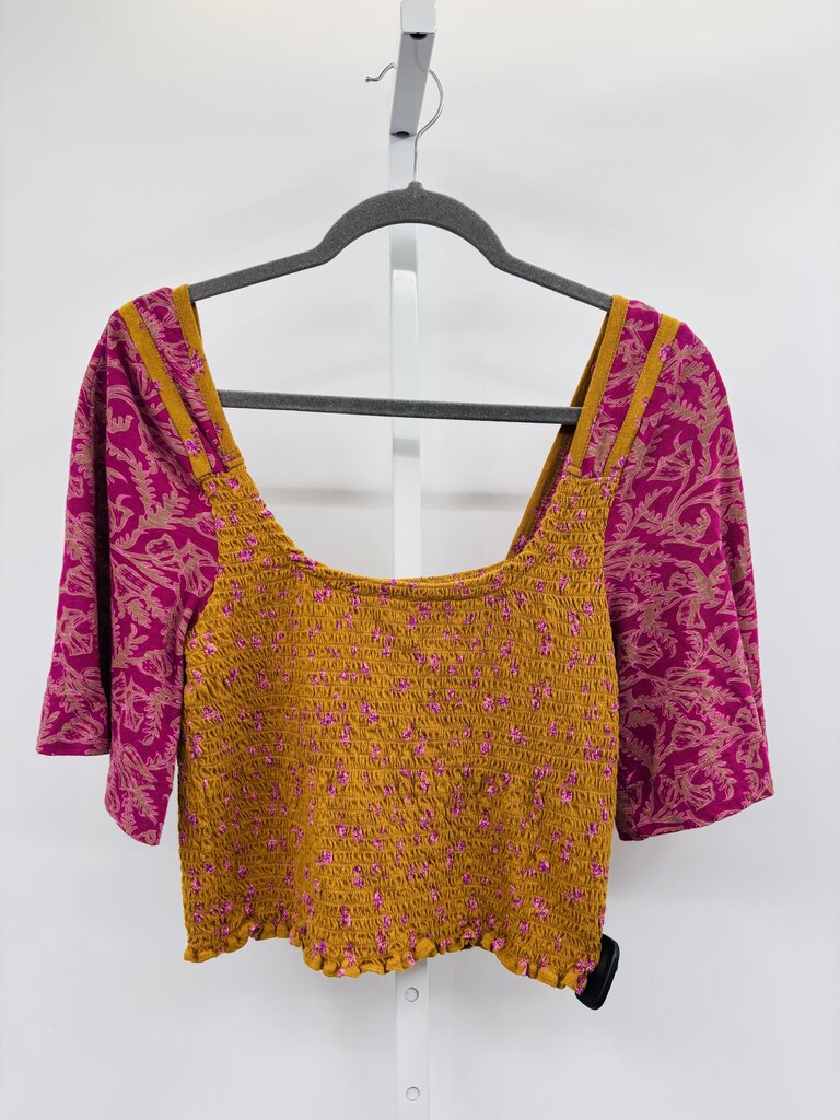 Free People Top Tan M