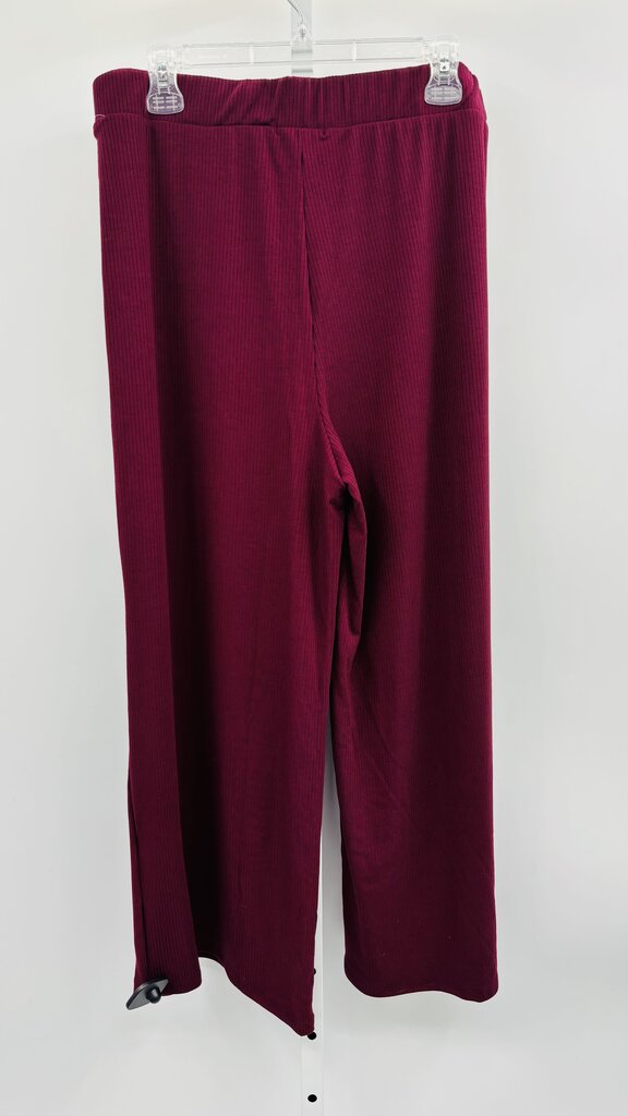 Lala Pants Wide Leg Burgundy XL
