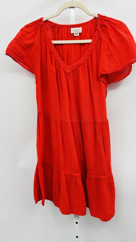 Velvet Dress Red S