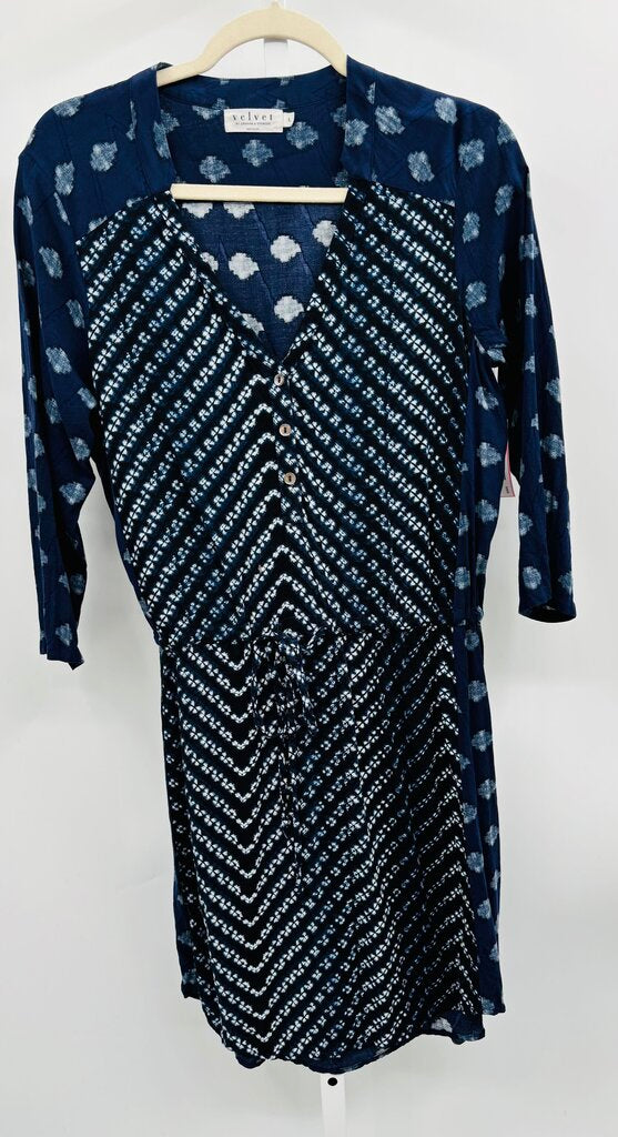 Velvet Dress Navy L