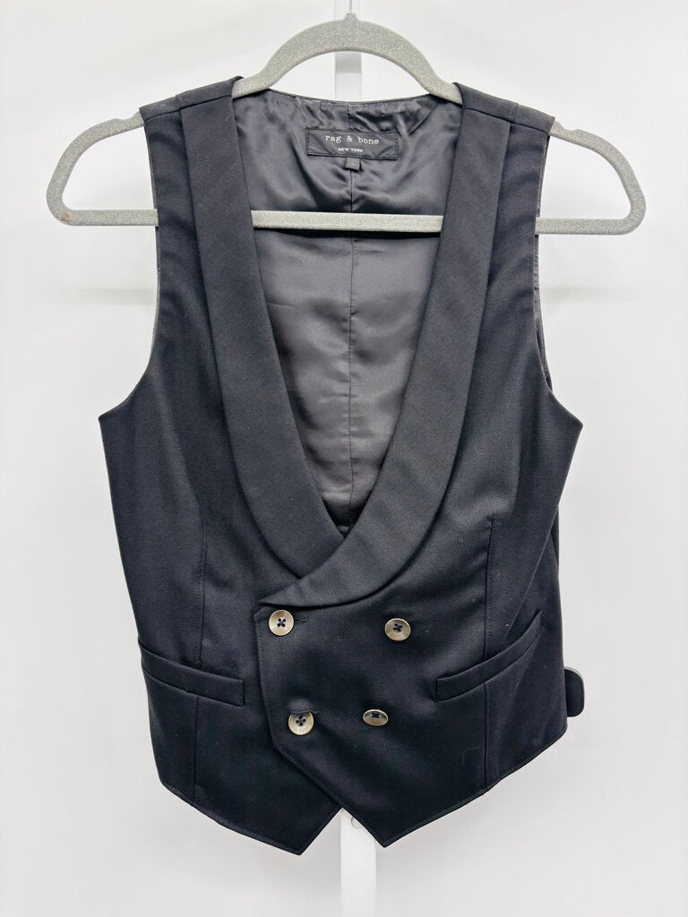 Rag & Bone Vest Black 4