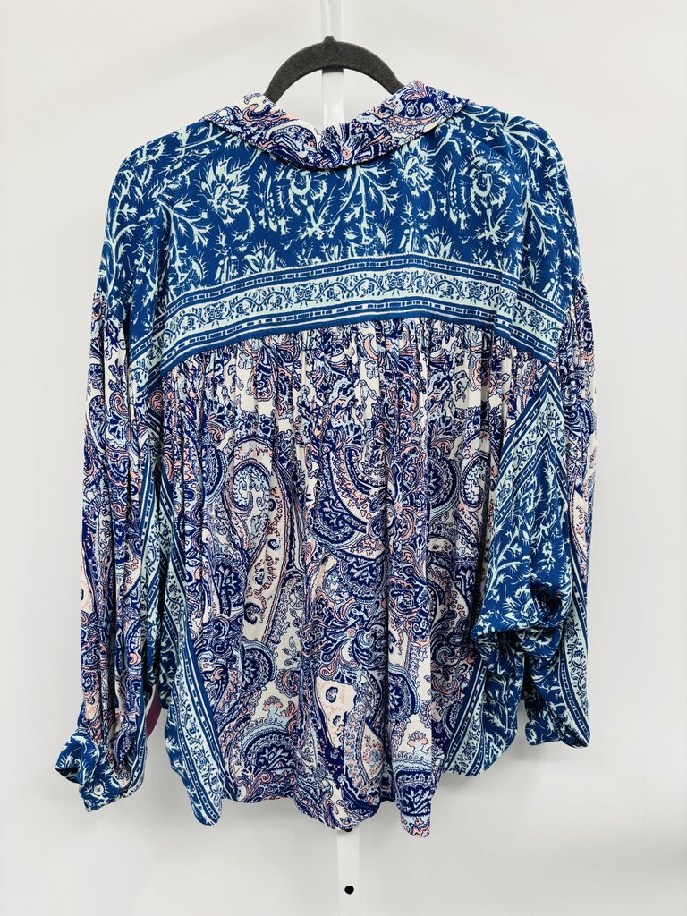 Free People Blouse Blue S