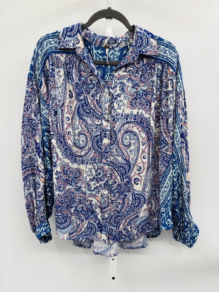 Free People Blouse Blue S