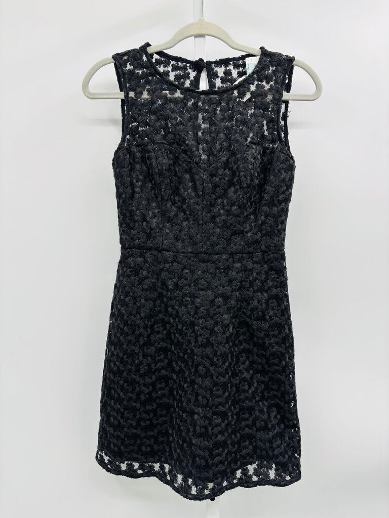 blue dress for baby girl Milly Dress Womens 2 Black Sheath Sleeveless Deep V-Neck Fitted Knee Length