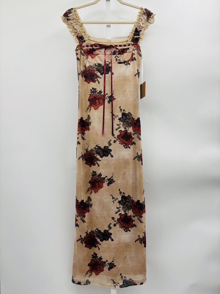 Bailey Rose Maxi Dress Beige XS