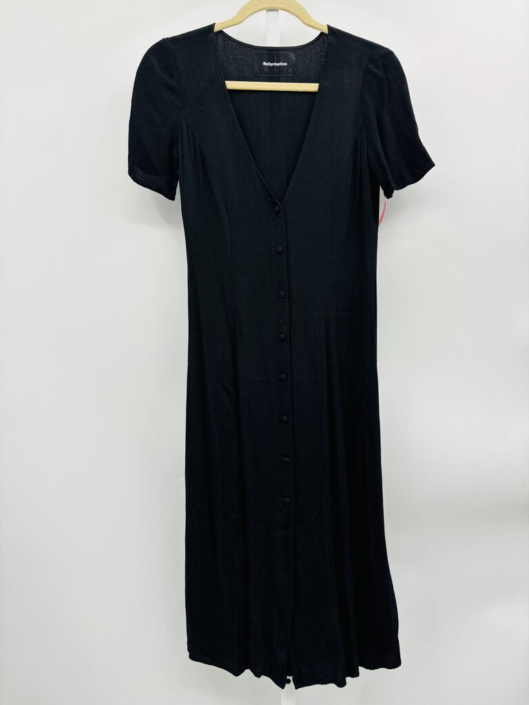 Reformation Dress Black 2