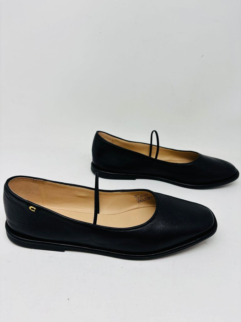 Coach Flats Black 7.5