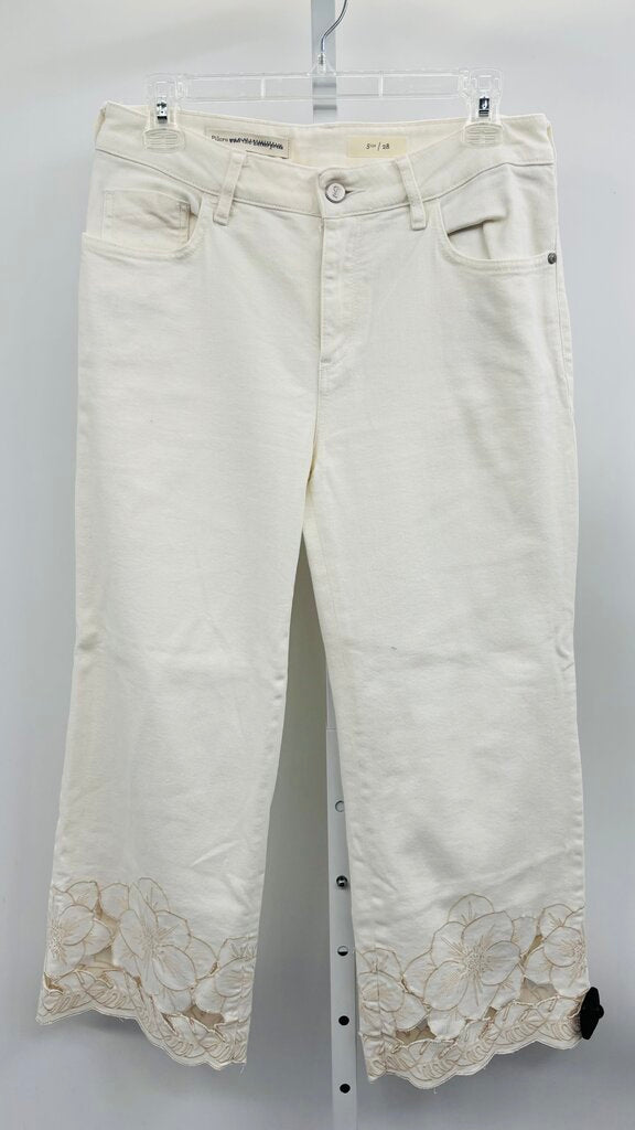 Pilcro Jeans Wide Leg White 6