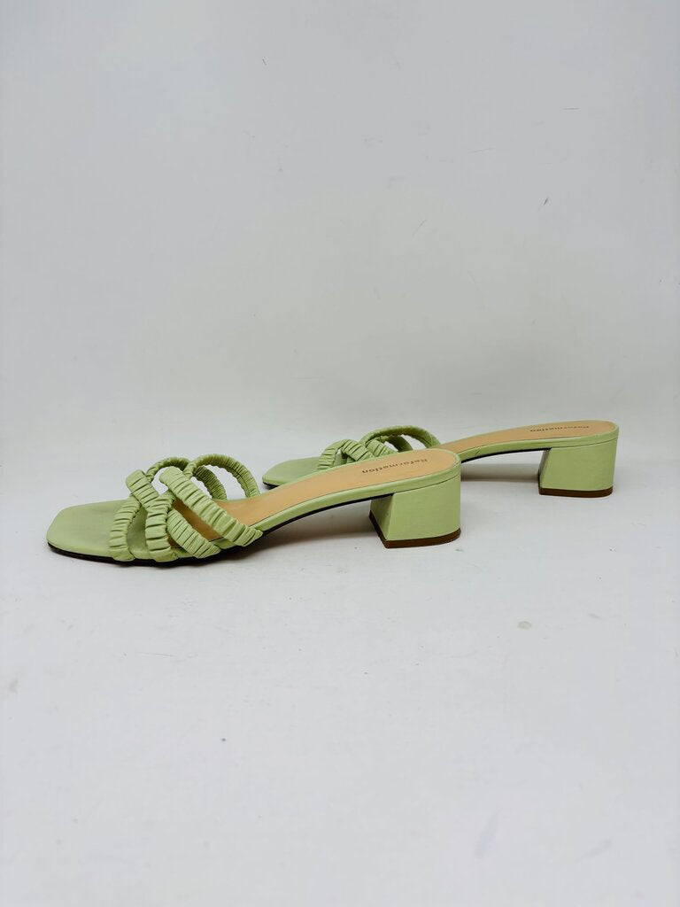 Reformation Sandals Green 8