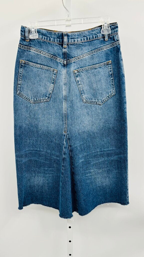 Reformation Skirt Midi Denim 2