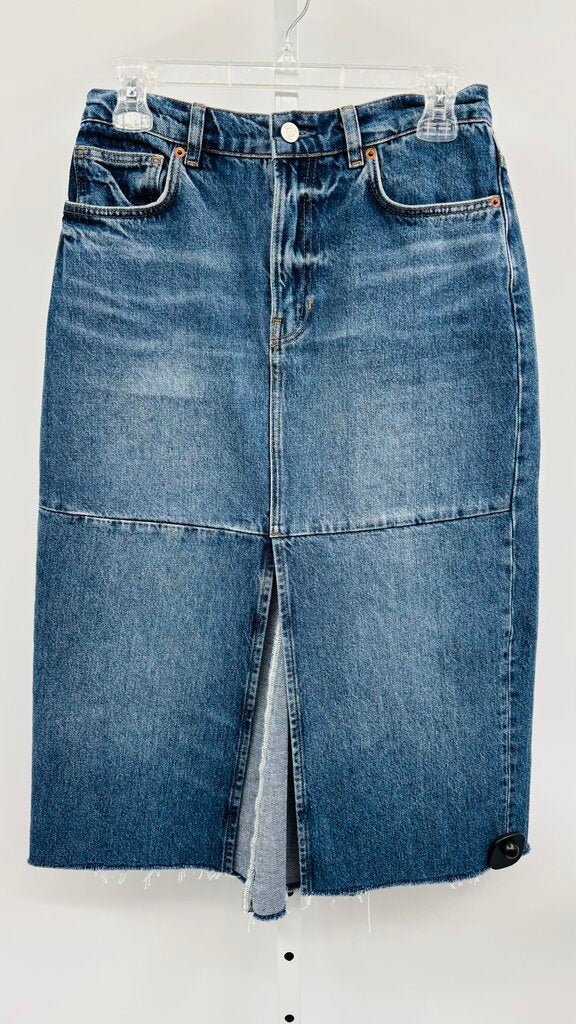 Reformation Skirt Midi Denim 2