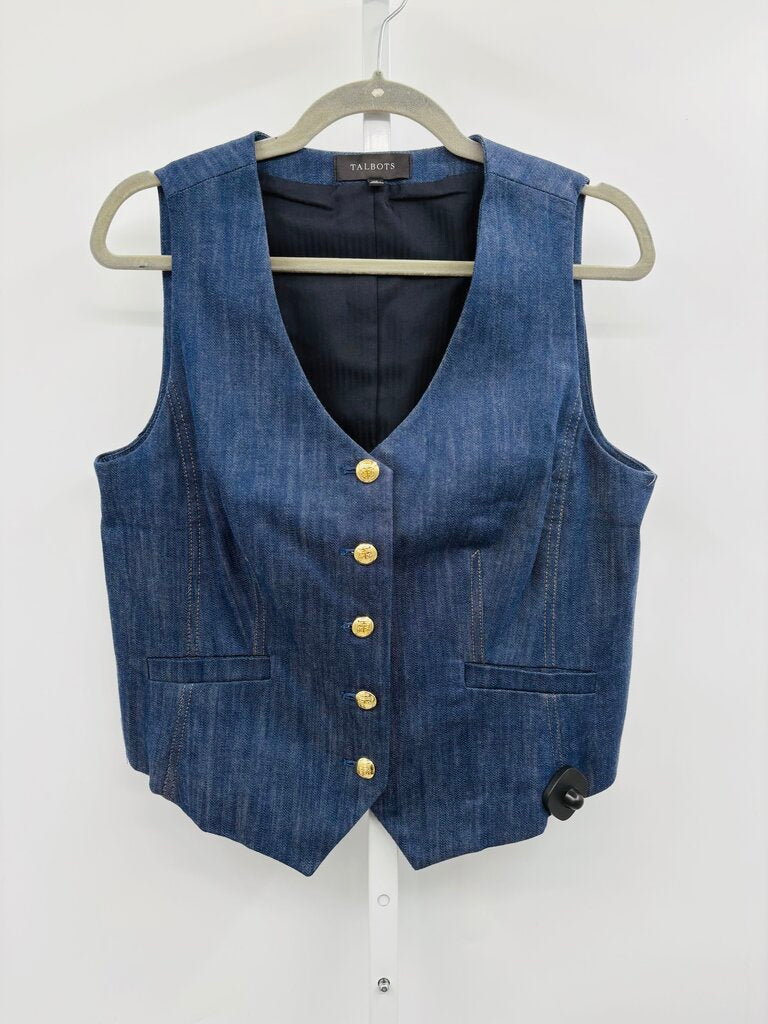 Talbots Vest Navy 10