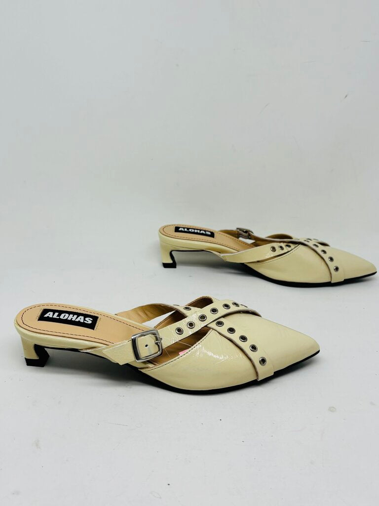 Alohas Mules Beige 6.5