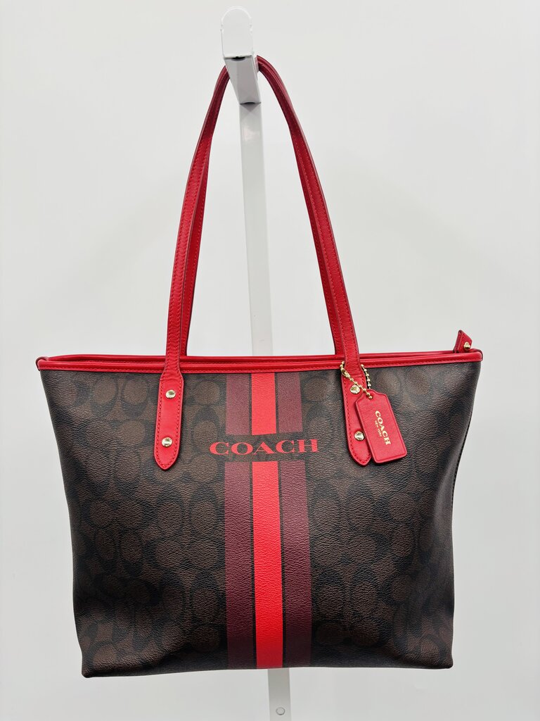 Coach Tote Red