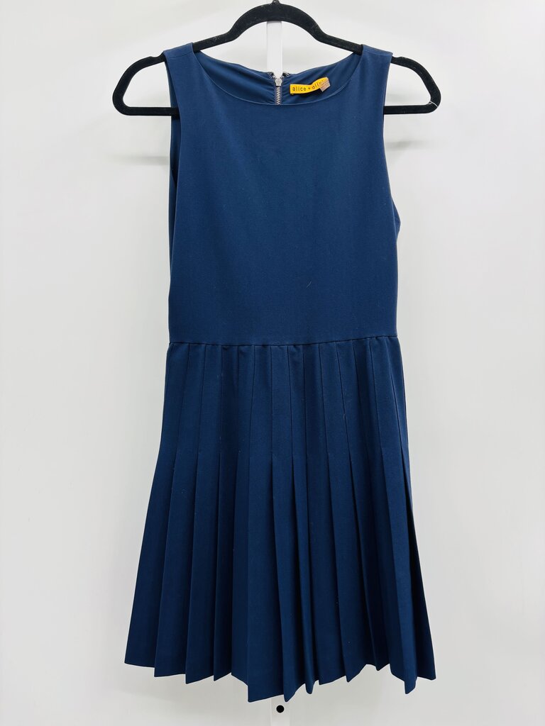 Alice + Olivia Dress Navy XS