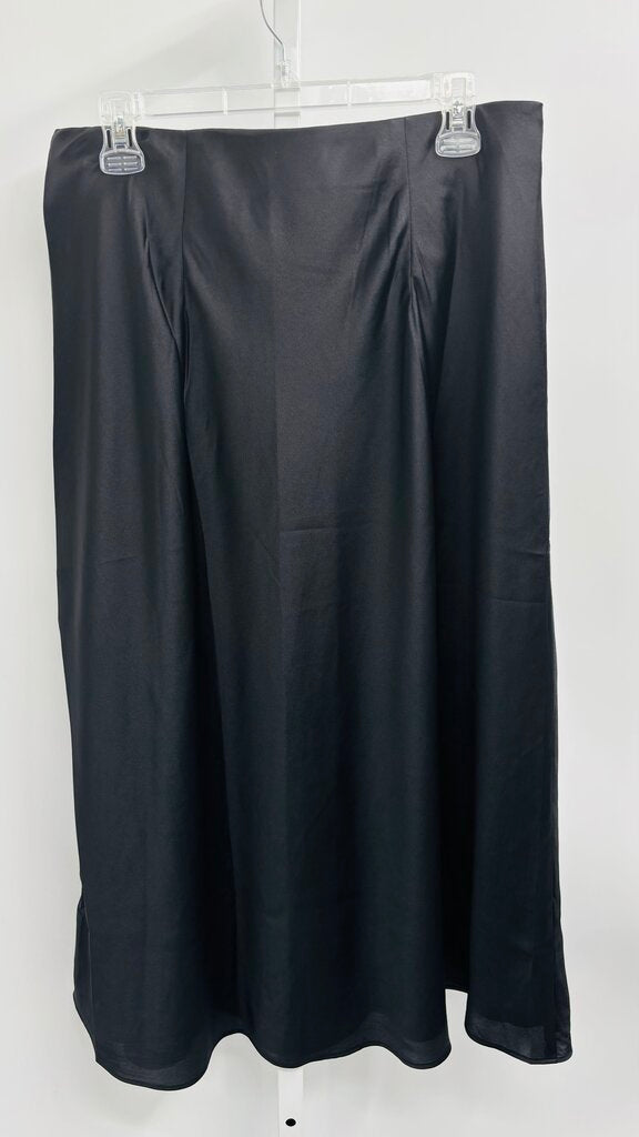Ann Taylor Skirt Midi Black M