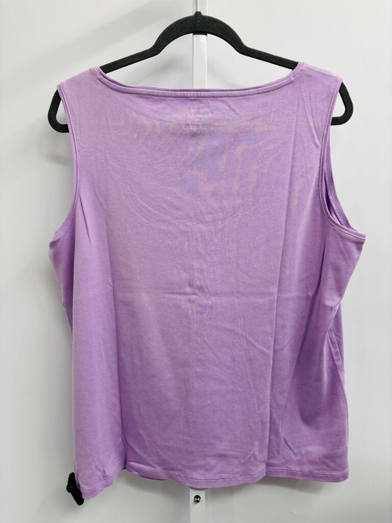 Talbots Tank Plus Purple 2X