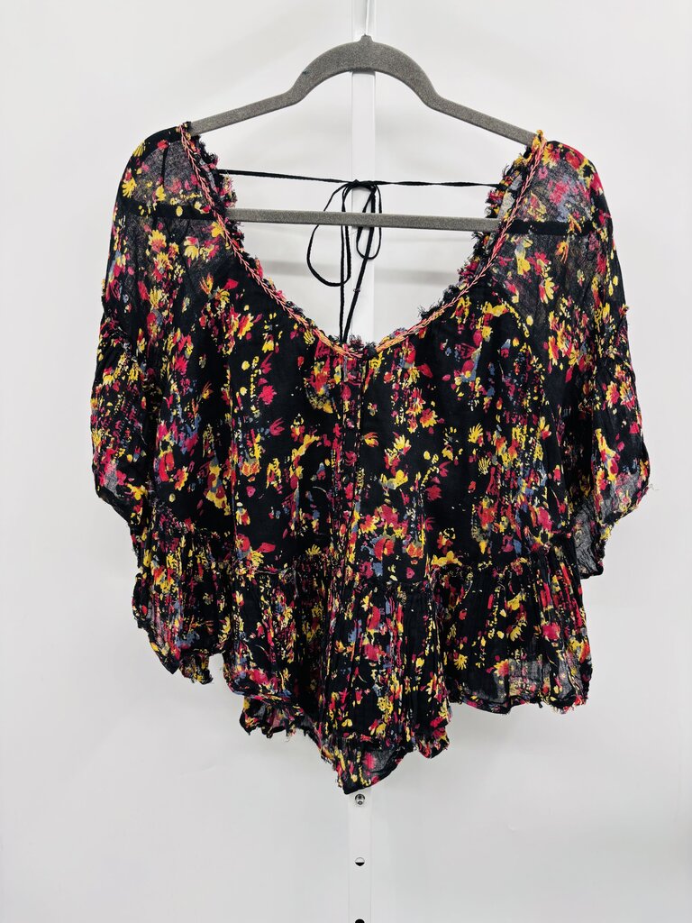 Free People Blouse Black M