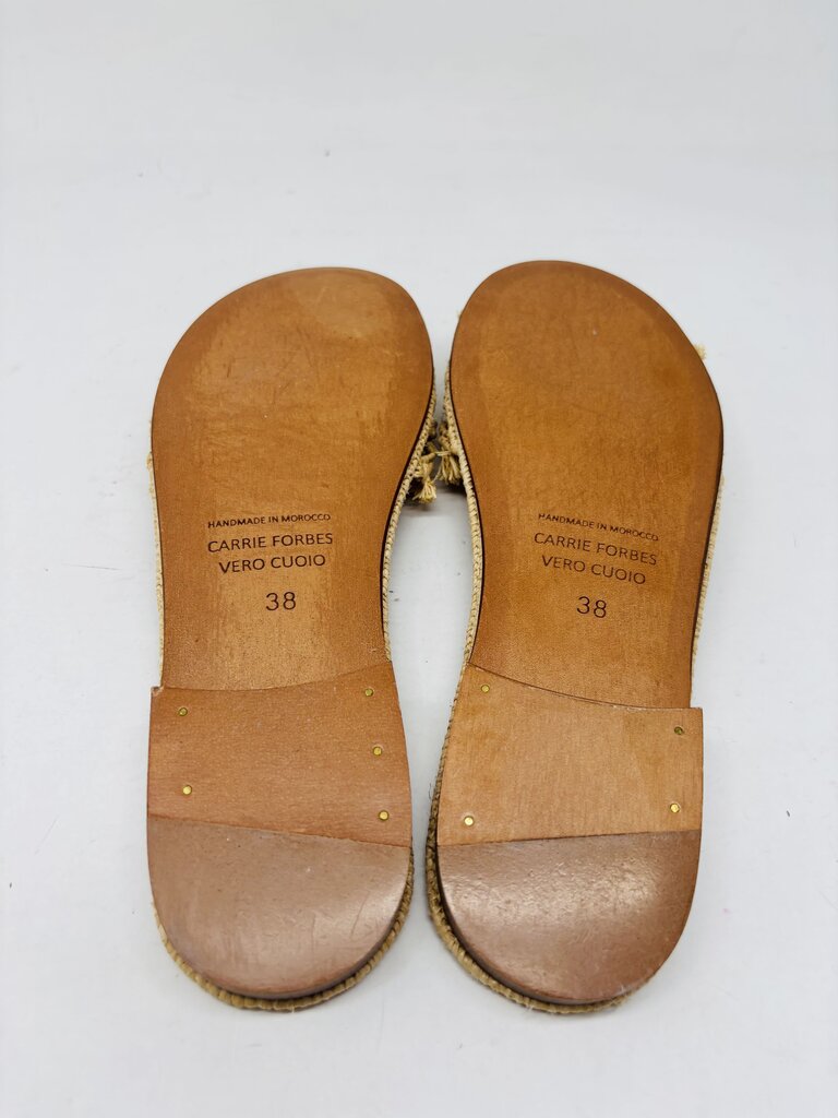 Carrie Forbes Sandals BEige 7.5