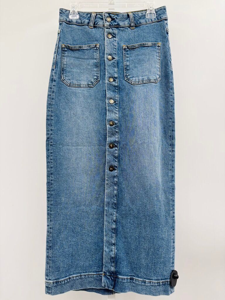 Pilcro Skirt Midi Denim 4