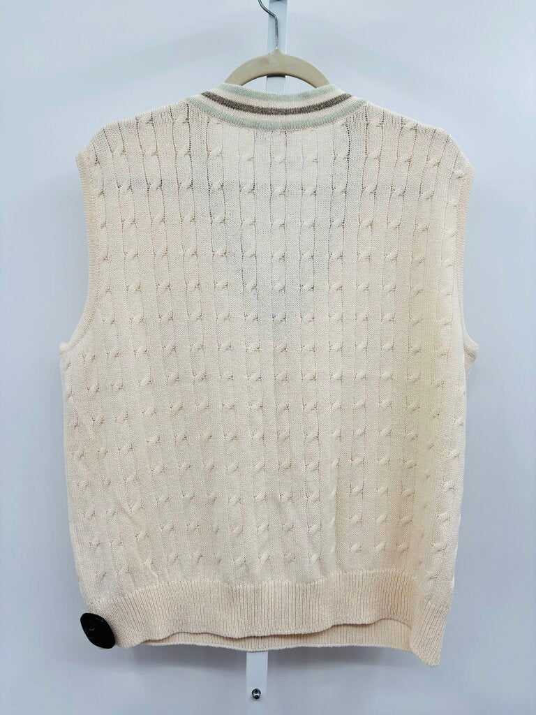 St. John Sport Sweater Vest Beige L