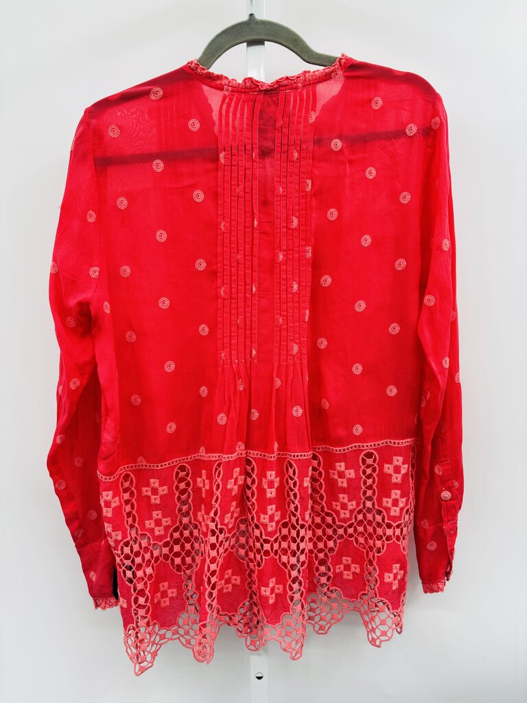 Johnny Was Tunic Red XS