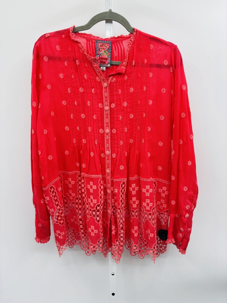Johnny Was Tunic Red XS