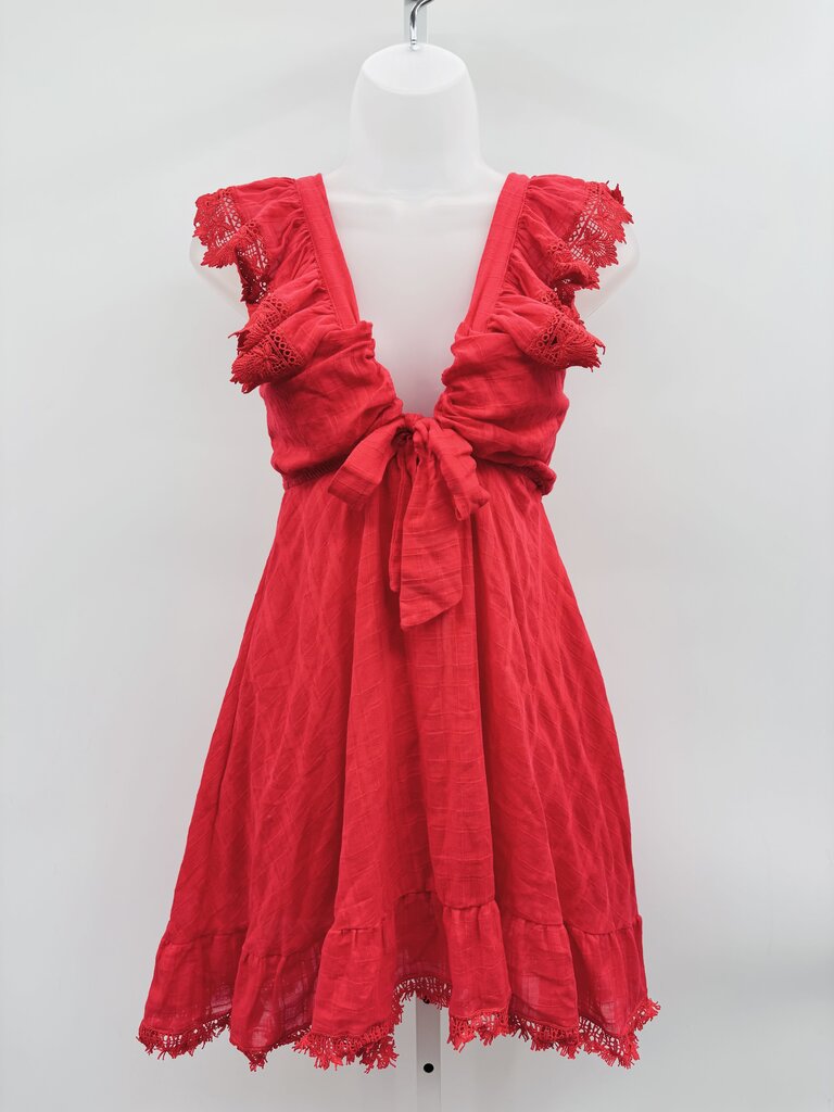 Peixoto Dress Red XS